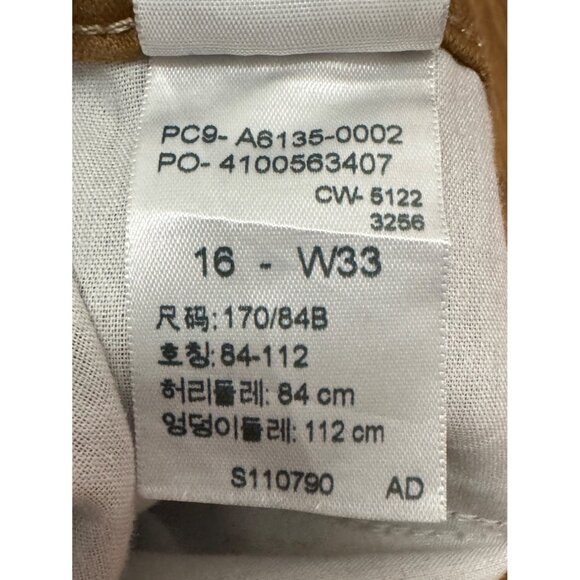 Unisex Men’s Denizen from Levi’s ’90s Loose Straight Brown Pants W33 L28 - Picture 9 of 9